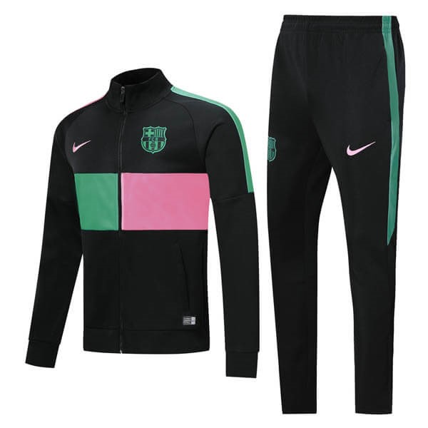 Survetement Football Barcelone 2019-20 Vert Rose Noir